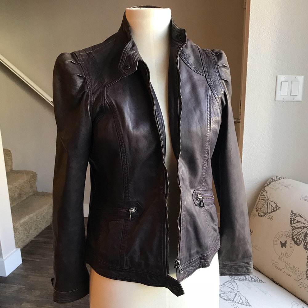 Bod & Christensen Brown Leather Jacket